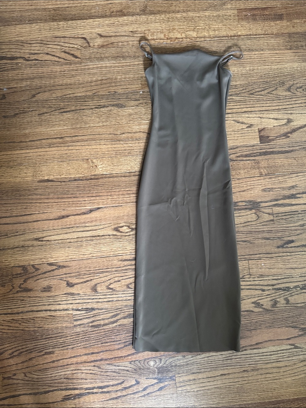 Good American Olive Green Maxi Dress